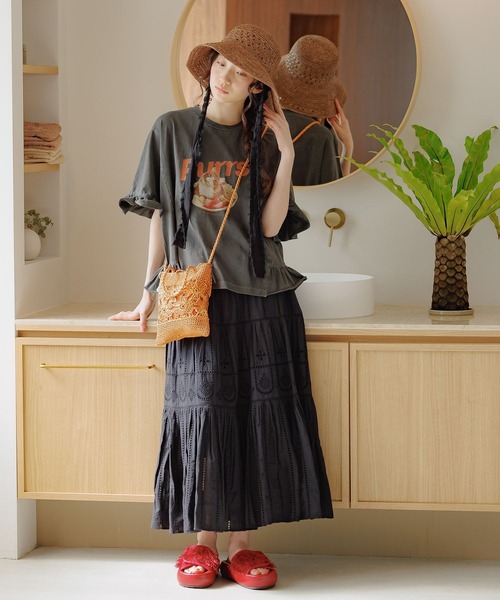 フリルアソートキャットＴシャツ　ニコアンド niko and ｜フリルアソートキャットTシャツ | Rakuten