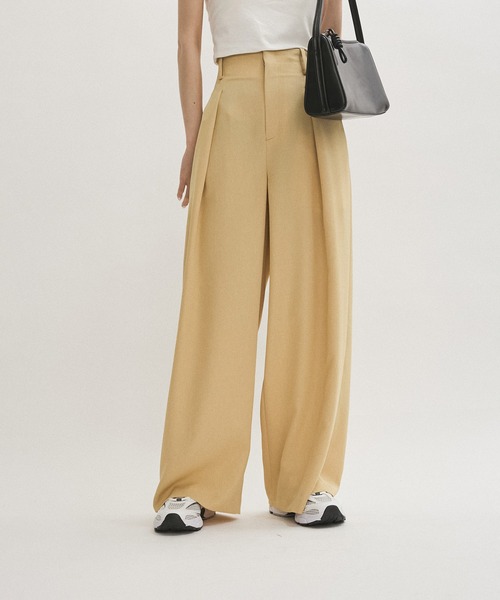 ADAM ET ROPE'（アダムエロペ） スラックス パンツ 「サステナブル