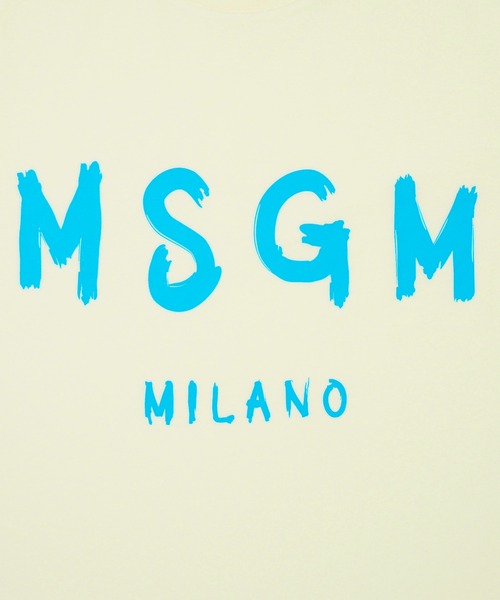 MSGM（エムエスジーエム） tシャツ 「NEW」MSGMブラッシュロゴTシャツ