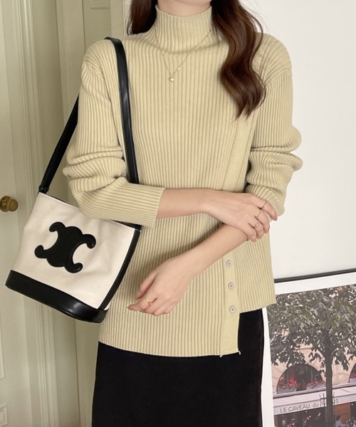 「emi+」 長袖ニット FREE グレー レディース_画像7