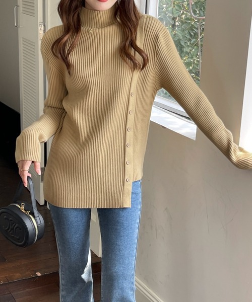 「emi+」 長袖ニット FREE グレー レディース_画像8