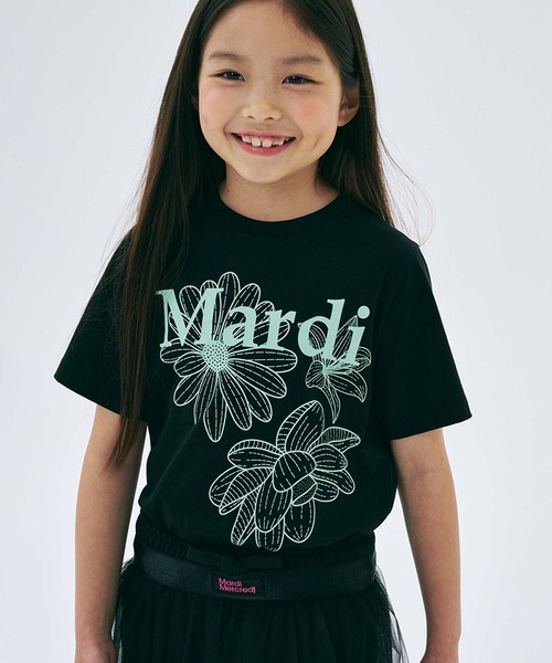 Mardi Mercredi tシャツ KIDS TSHIRT TRIPLE FLOWER キッズ 子供