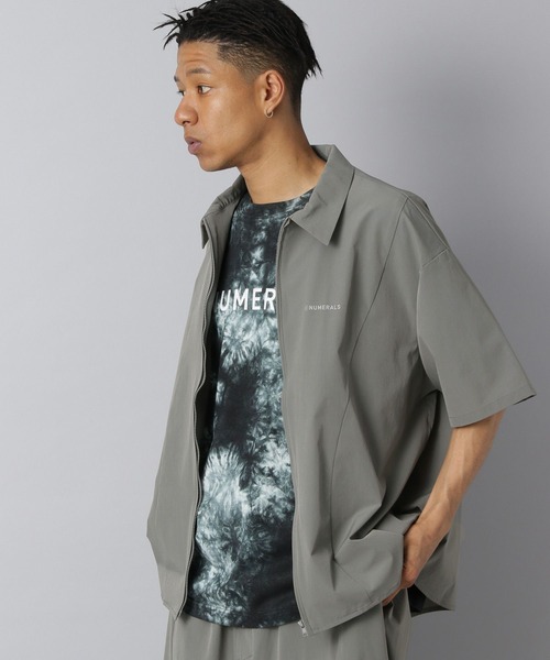 完売 NUMERALS シャツ メンズ 「NUMERALS」ライトシェルジップシャツ その他