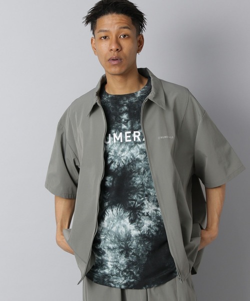 NUMERALS シャツ 「NUMERALS」ライトシェルジップシャツ メンズ