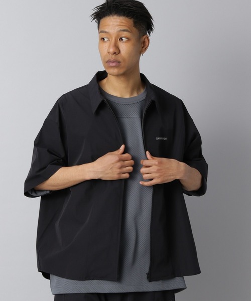NUMERALS シャツ 「NUMERALS」ライトシェルジップシャツ メンズ