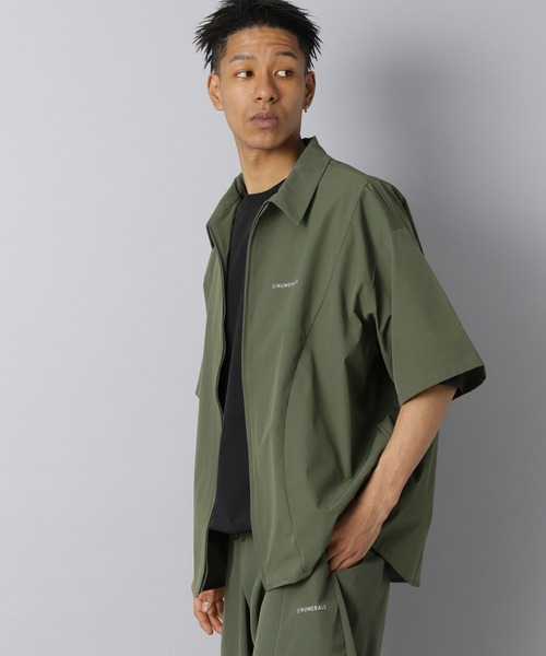 NUMERALS（ヌメラルズ） シャツ 「NUMERALS」ライトシェルジップシャツ