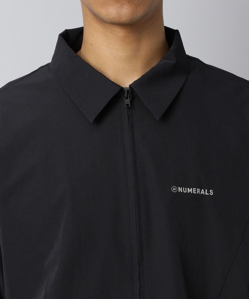 NUMERALS ヌメラルズ　メンズ　プラシャツ NUMERALS シャツ 「NUMERALS」ライトシェルジップシャツ メンズ