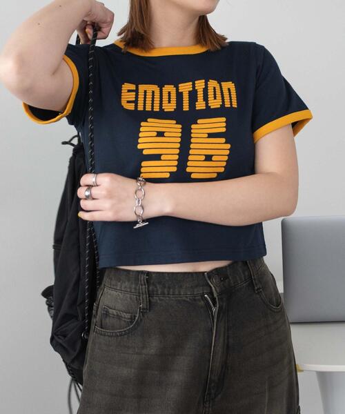 WEGO tシャツ WEGO/「25年春夏新作」ナンバリングリンガーチビT