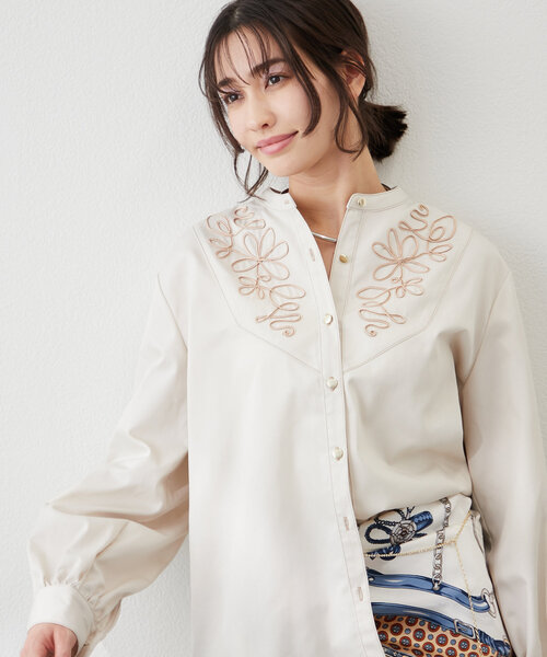 Curensology バンドカラーシャツ美品 Curensology｜<&RC>バンドカラーシャツ | Rakuten Fashion(楽天