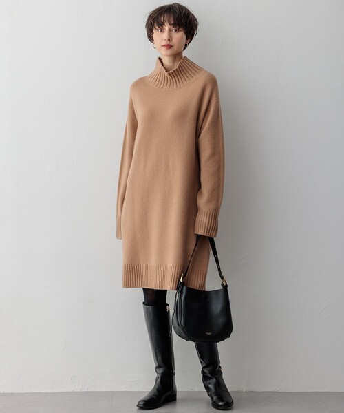 23区新品 サイズ44ニットワンピース 23区（ニジュウサンク） ニットワンピース 44 ブラック レディース