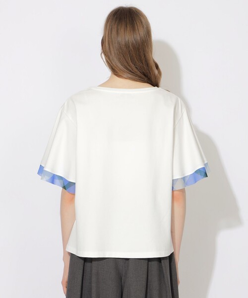 シービークレストブリッジ　シトラテックハーフフレアスリーブT BLUE LABEL / BLACK LABEL CRESTBRIDGE｜シトラテックハーフ