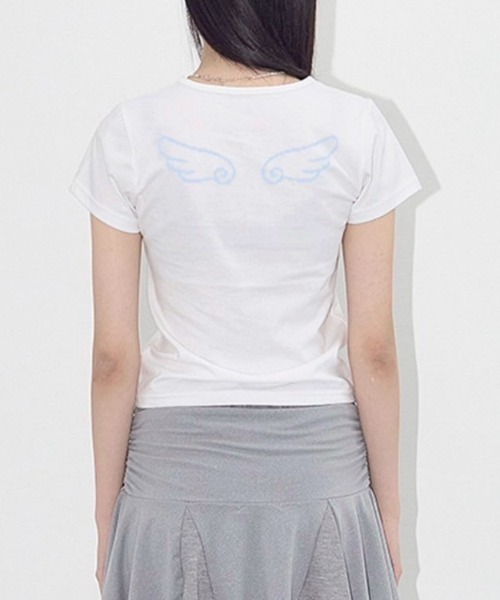 NASTY FANCY CLUB tシャツ 「NASTY CLUB」ANGEL MARK CROP TEE