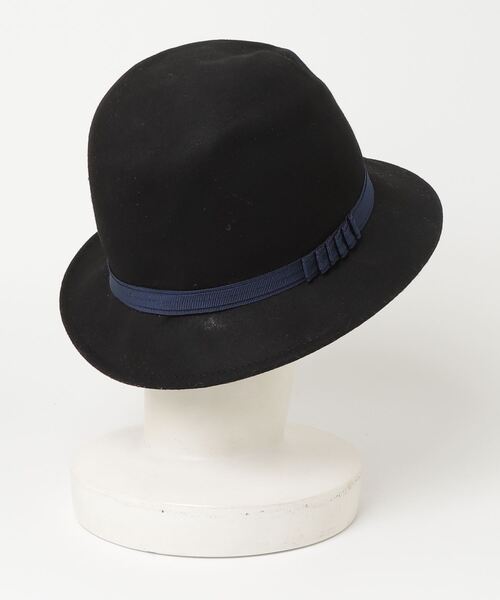 「FERRUCCIO VECCHI」 ハット - ブラック メンズ_画像2