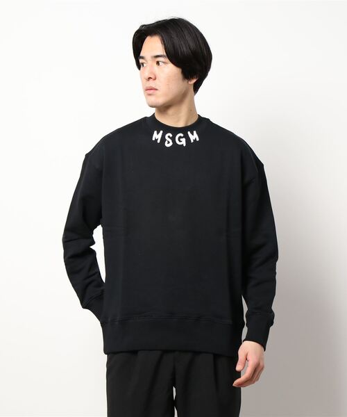MSGM ブラック スウェット Lサイズ MSGM 「MSGM」 スウェットカットソー L ブラック メンズ
