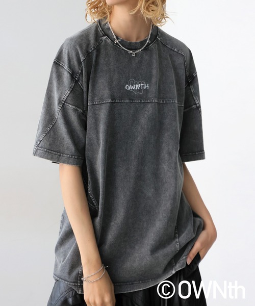 tシャツ リブ切替デザインTシャツ レディース メンズ