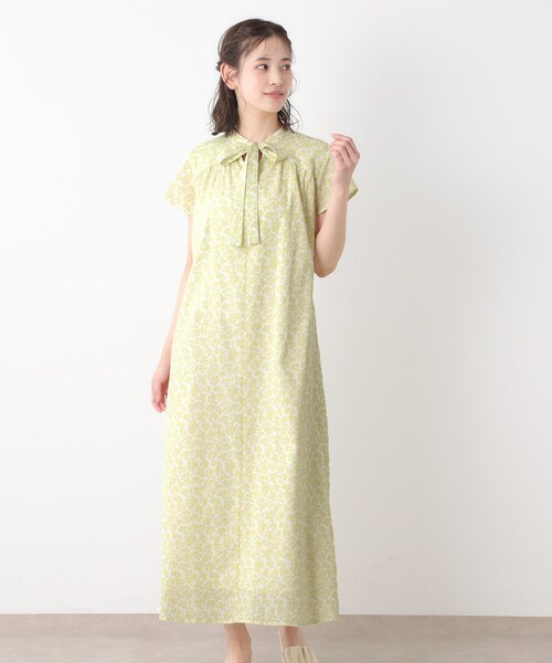 未使用に近い ローラアシュレイ ボタニカル ワンピース 2 洗える