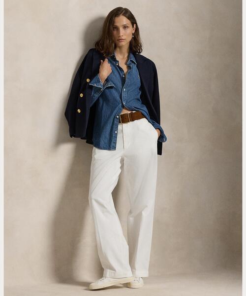 【超美品、現行品】ポロラルフローレン　コットンチノストレートレッグパンツ POLO RALPH LAUREN（ポロ・ラルフローレン） チノパン コットン チノ