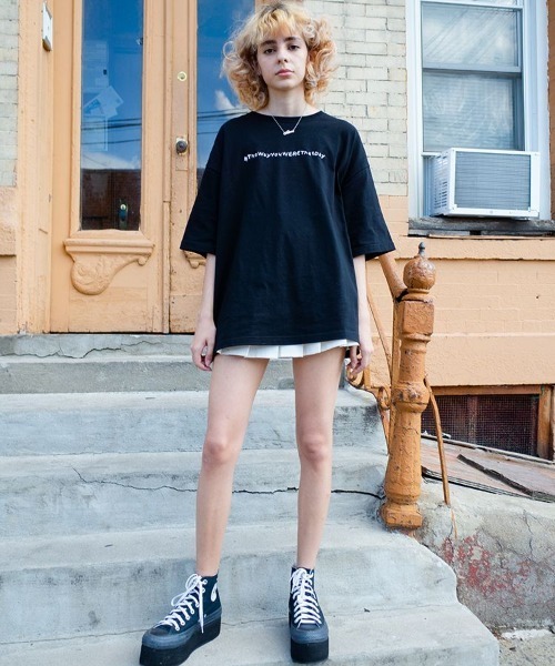 「LIDNM」 半袖Tシャツ MEDIUM ブラック メンズ