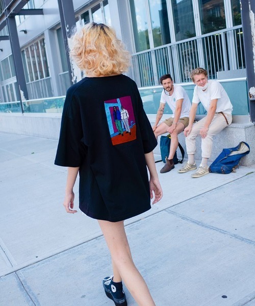 「LIDNM」 半袖Tシャツ MEDIUM ブラック メンズ
