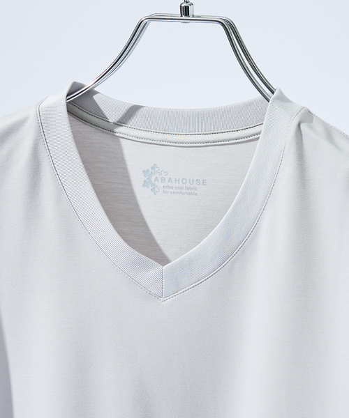 ABAHOUSE（アバハウス） tシャツ 「接触冷感/WEB限定」フリーザー V