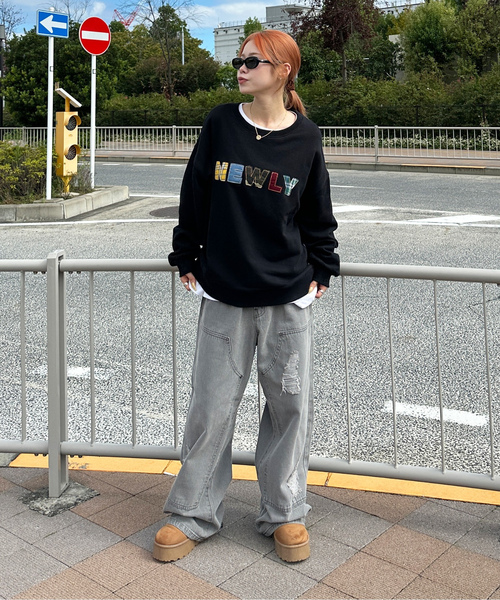 「sedacle」 スウェットカットソー SMALL ブラック メンズ