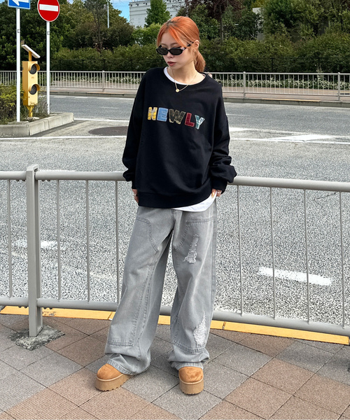 「sedacle」 スウェットカットソー SMALL ブラック メンズ