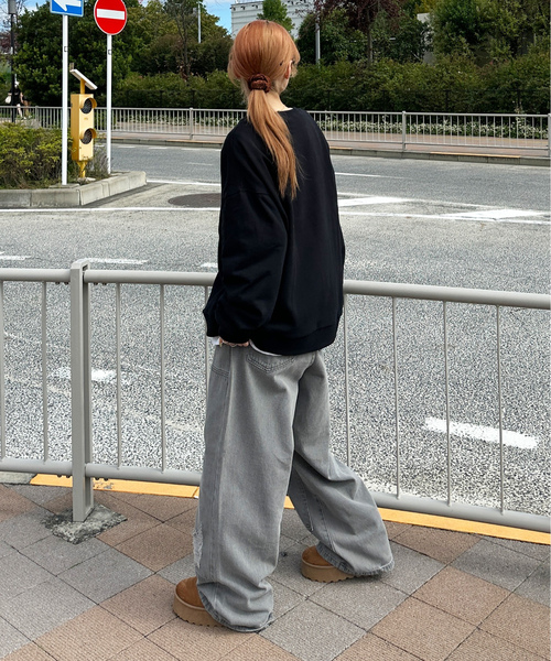 「sedacle」 スウェットカットソー SMALL ブラック メンズ