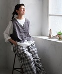 ベスト ジレ ちょい足すベスト レディースの詳細画像1