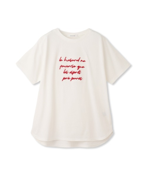 ブラシ刺繍ロゴTシャツ≪手洗い可能≫ ブラシ刺繍ロゴTシャツ≪手洗い可能≫ | MAYSON GREY（メイソン