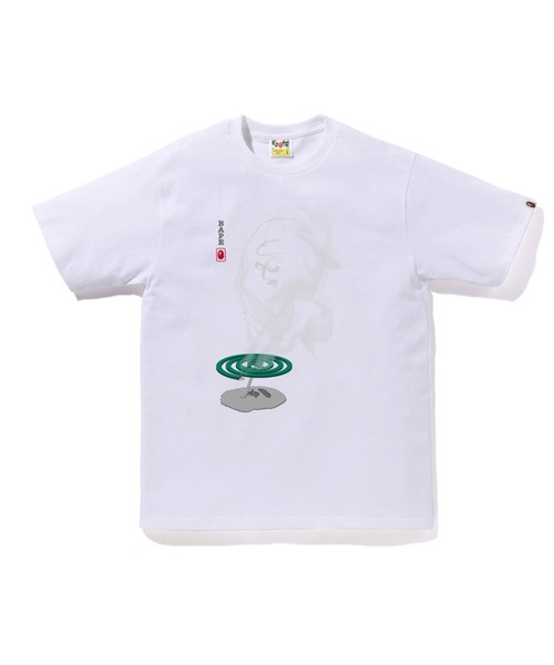 A BATHING APE Tシャツ　ビッグプリント　短丈　ピチT 2XS セール】APE CROSSBONE COLLEGE TEE M（Tシャツ/カットソー）｜A