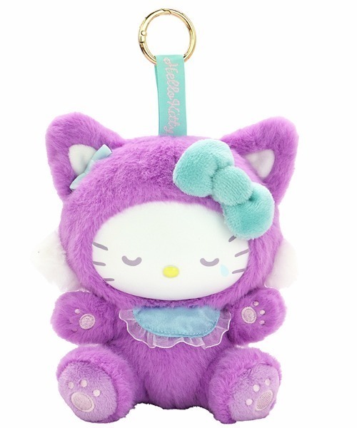 キーホルダー 残りわずか！ハローキティ ファインフェイスキャット