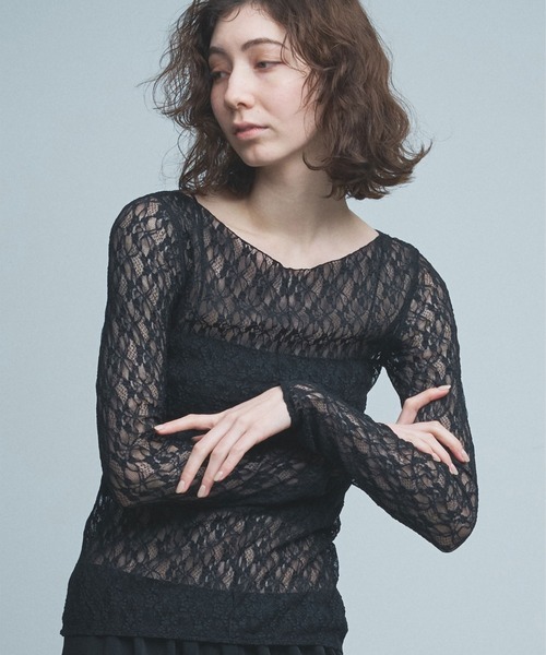 「GALLARDAGALANTE」 「la nature linge」長袖カットソー FREE ブラック レディース