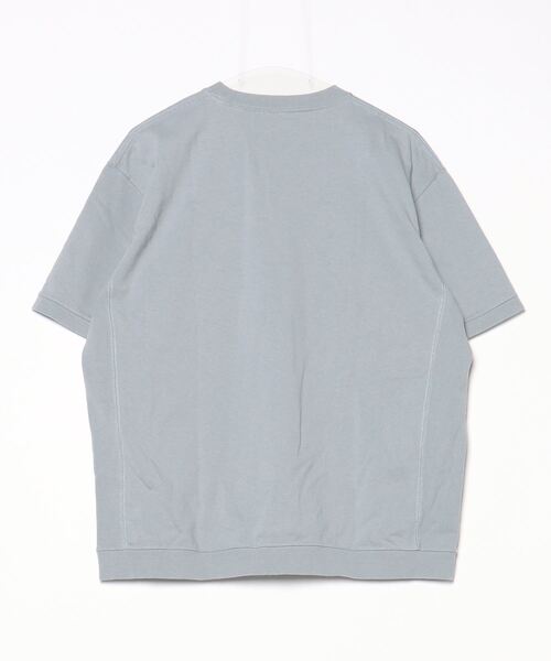 「go slow caravan」 刺繍半袖Tシャツ 3 ブルー メンズ