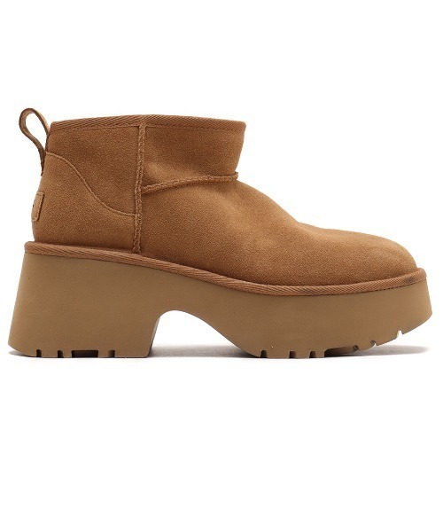 UGG ブラウン スエード 厚底スリッポン　厚底ムートンブーツ#24ｃｍEU38 UGG ブラウン スエード 厚底スリッポン 厚底ムートンブーツ#24cmEU38