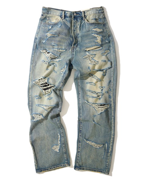 mnml（ミニマル） ジーンズ 「mnml/ミニマル」BAGGY DISTRESSED DENIM