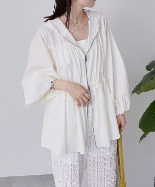 mystic 「mystic」 ジップアップパーカー FREE ライム