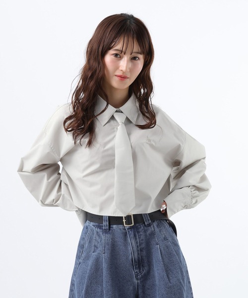 GLOBAL WORK（グローバルワーク） ブラウス シャツ ネクタイ付き