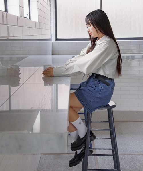 GLOBAL WORK（グローバルワーク） ブラウス シャツ ネクタイ付き