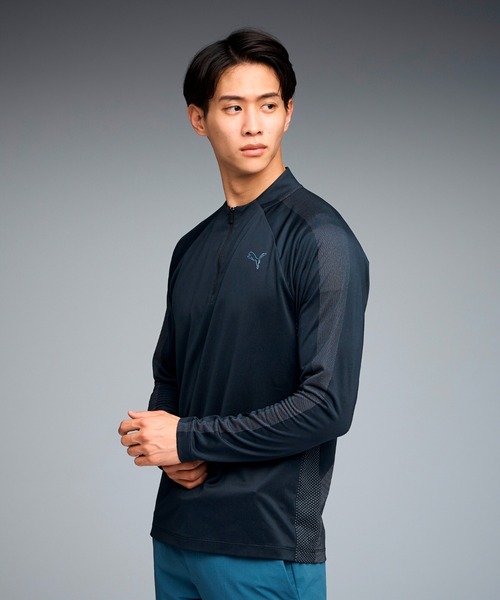 PUMA（プーマ） tシャツ メンズ ゴルフ シャドウキャット ジップ