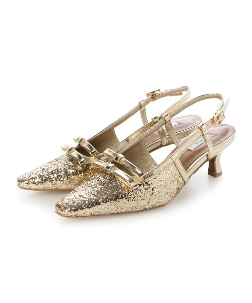 「EVOL」 ヒールサンダル S ゴールド レディース_画像7