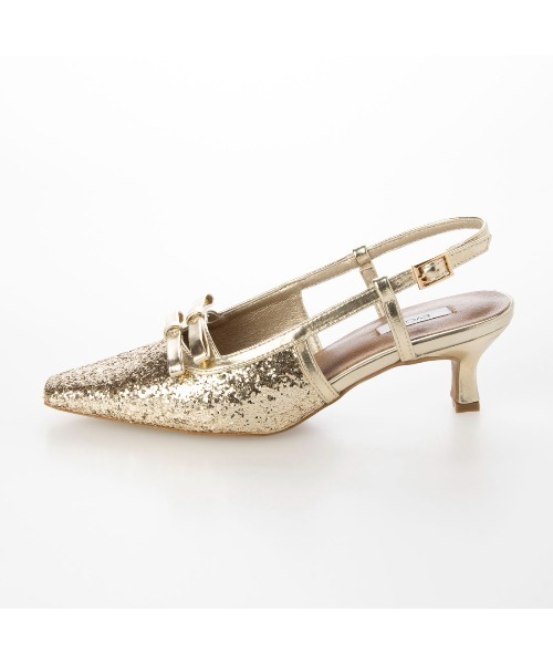 「EVOL」 ヒールサンダル S ゴールド レディース_画像8