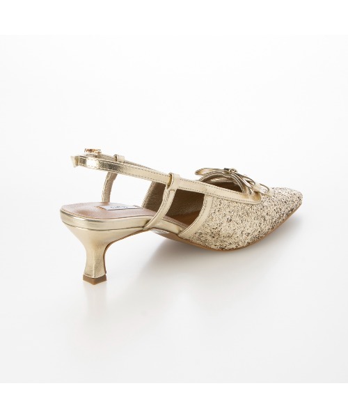 「EVOL」 ヒールサンダル S ゴールド レディース_画像9