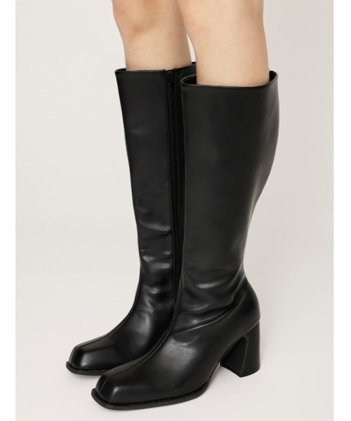 SLY（スライ） ブーツ MINIMAL KNEE BOOTS ミニマル ニーブーツ 秋服