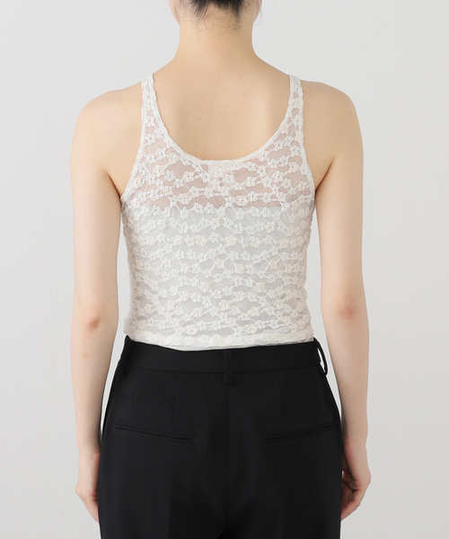 タグ付試着無　YUHAN WANG ユハンワンbow tie lace top EDIT. FOR LULU（エディットフォールル） tシャツ 「YUHAN WANG/ユハン