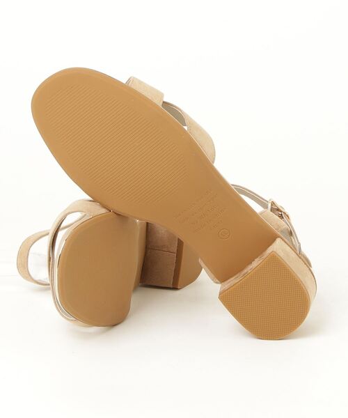 「ORiental TRaffic」 ヒールサンダル LL ベージュ レディース_画像3