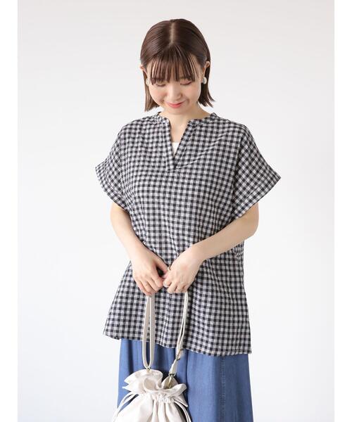 「Lugnoncure」 半袖ブラウス F ホワイト レディース_画像2