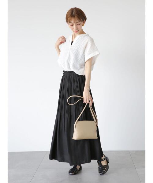 「Lugnoncure」 半袖ブラウス F ホワイト レディース_画像4