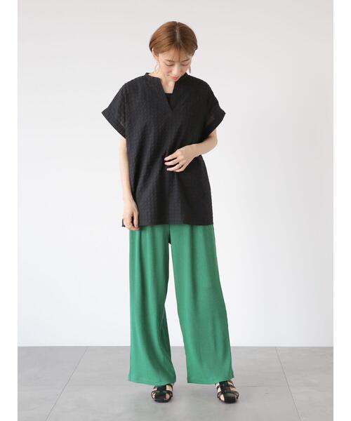 「Lugnoncure」 半袖ブラウス F ホワイト レディース_画像6