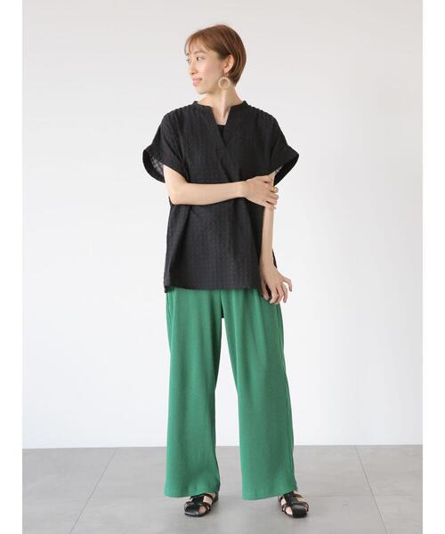 「Lugnoncure」 半袖ブラウス F ホワイト レディース_画像7