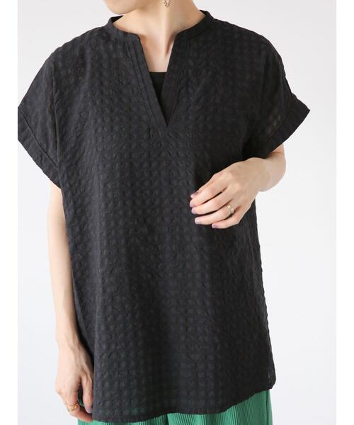 「Lugnoncure」 半袖ブラウス F ホワイト レディース_画像9